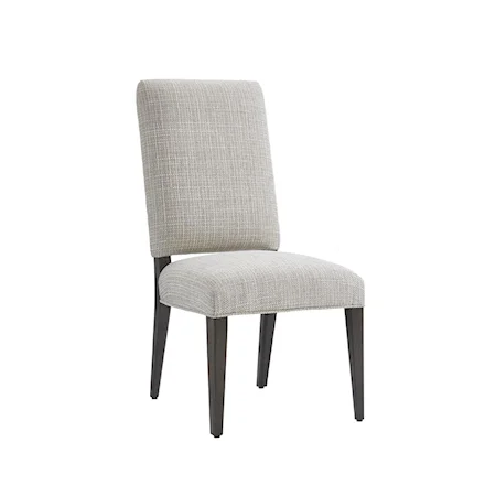 Sierra Dining Side Chair in Medino Ivory Fabric